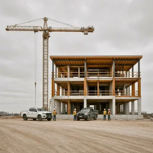 A large building under construction