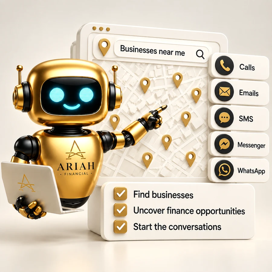 So she built AI to do what humans could not keep up with: find businesses, uncover finance opportunities, and start the conversations.